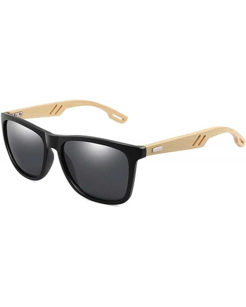 Colorful Wood Sunglasses Men Women Square Bamboo Women For Women Men Mirror Sun Glasses Handmade 1-kp1502-c3 $13.46 Rectangular