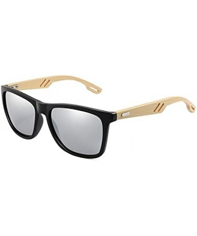 Colorful Wood Sunglasses Men Women Square Bamboo Women For Women Men Mirror Sun Glasses Handmade 1-kp1502-c3 $13.46 Rectangular