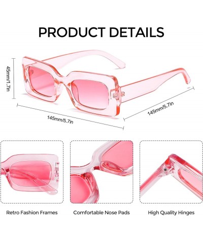 12 Mixed Pink Style Sunglasses Retro Party Favors Bulk Classic Eyewear Costume Glasses for Women Mixed Pink Color $11.48 Rect...