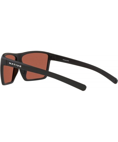 Native Man Sunglasses Matte Black Frame, Gray Lenses, 64MM Matte Black/Green Reflex Polarized $36.43 Rectangular