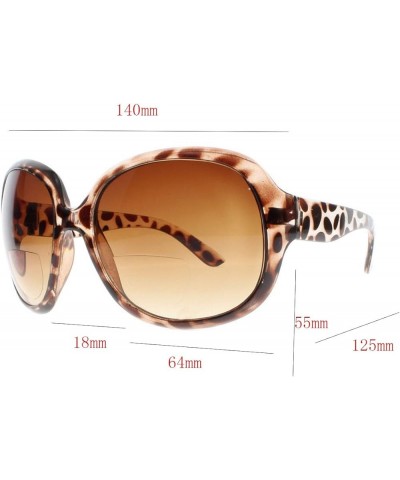 Ladies Oversized Bifocal Tinted Lens Sun Reader Reading Glasses UV400 Sunglasses Tortoise $8.24 Oval