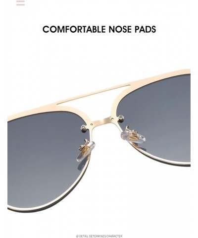 Woman Metal Sunshade Sunglasses Outdoor Vacation (Color : E, Size : Medium) Medium A $23.07 Designer