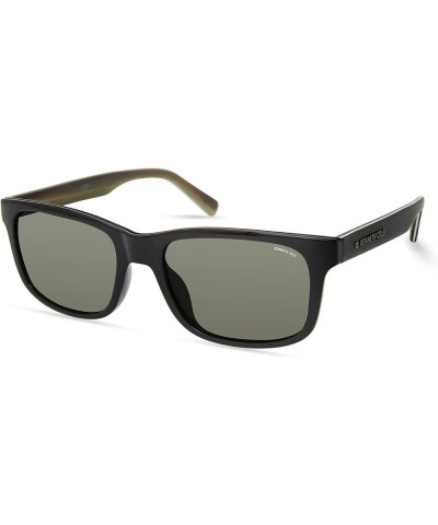 Women's Round Sunglasses Shiny Black / Green $14.20 Round