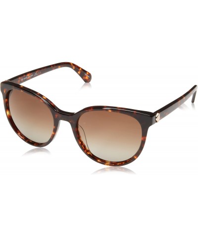 Women's Melanie/S Oval Sunglasses, Dark Havana/Polarized Brown Gradient, 52mm, 19mm $48.72 Oval