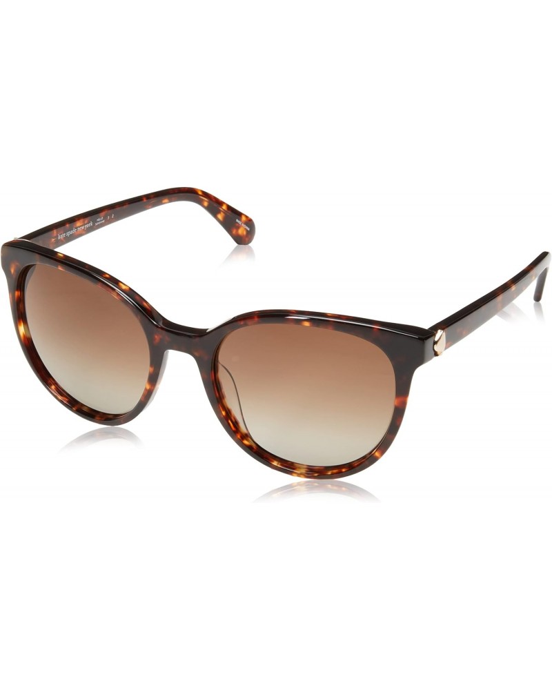 Women's Melanie/S Oval Sunglasses, Dark Havana/Polarized Brown Gradient, 52mm, 19mm $48.72 Oval