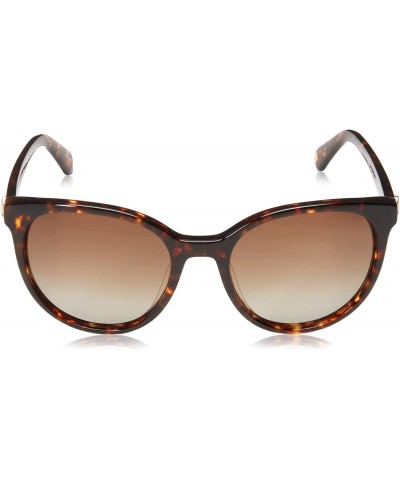 Women's Melanie/S Oval Sunglasses, Dark Havana/Polarized Brown Gradient, 52mm, 19mm $48.72 Oval