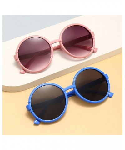 Round Large Frame Men and Women Retro Sunglasses (Color : Large, Size : 1) 1 D $16.74 Designer