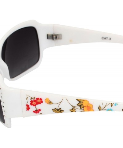 Qtqgoitem Plastic Lady Full Rim Lens Single Bridge Sunglasses White Gray (Model: ee7 f06 0a3 c88 60b) $9.78 Designer