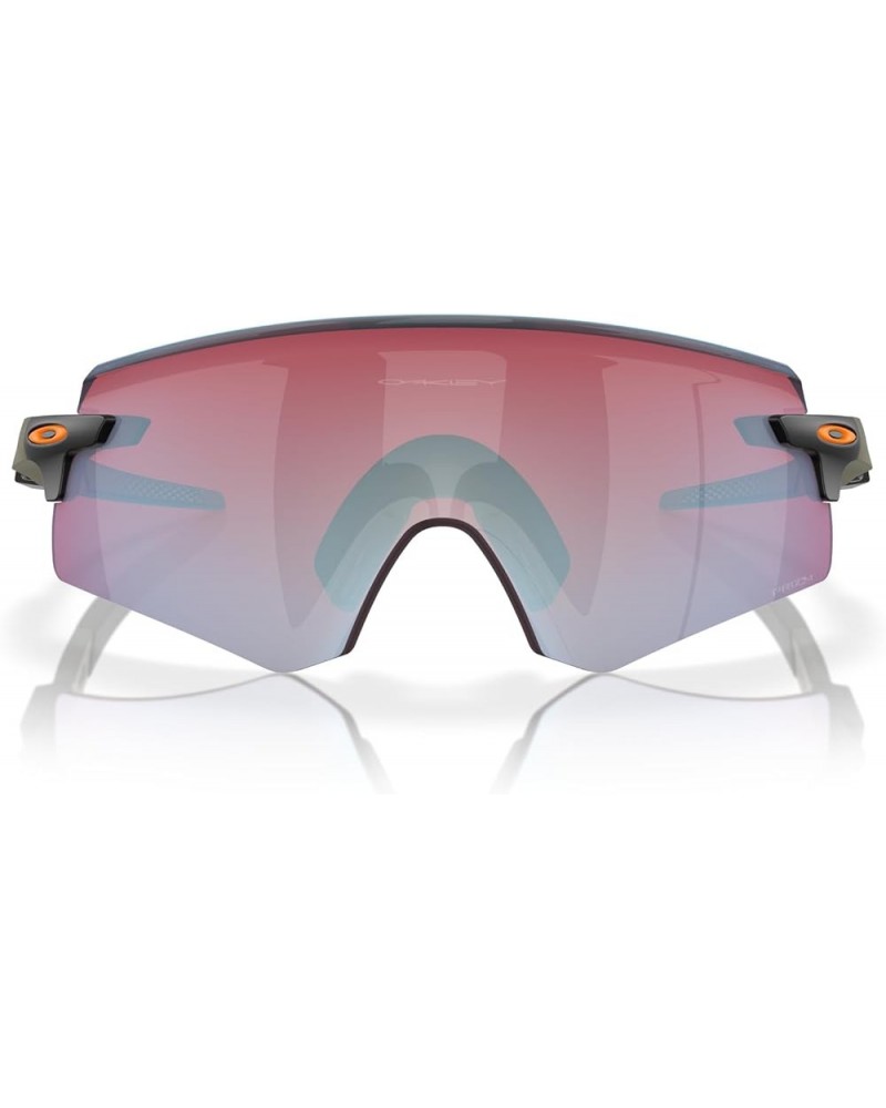 Men's Oo9471 Encoder Rectangular Sunglasses Matte Moss Green/Prizm Snow Sapphire $115.21 Rectangular