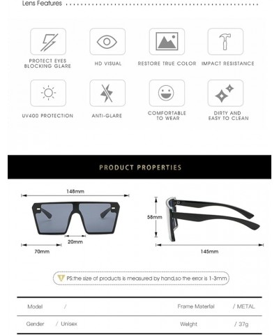 Fashion Men and Women Decorative Sunglasses Outdoor Vacation Beach Large Frame Sunglasses (Color : 6, Size : 1) 1 1 $11.36 De...