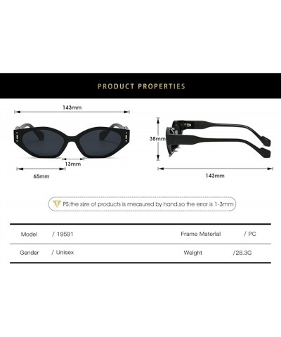 Small Frame Cat Eye Sunglasses Outdoor Vacation Sports Decorative Sunglasses for Men and Women (Color : 1, Size : 1) 1 1 $14....