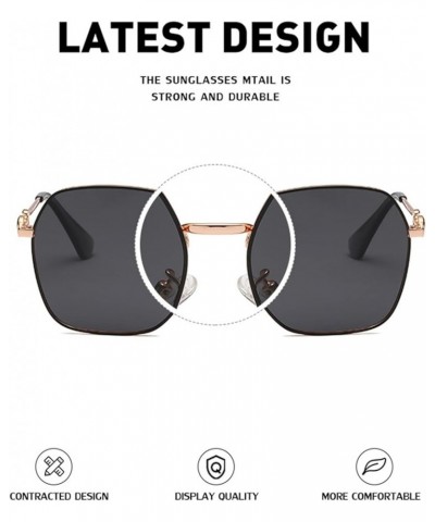 Polarized Men and Women Fashion Large Frame Sunglasses Driving Vacation Beach Decorative Sunglasses (Color : D, Size : 1) 1A ...