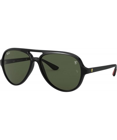 Rb4125m Scuderia Ferrari Collection Aviator Sunglasses Black/G-15 Green $93.60 Aviator