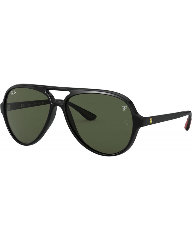 Rb4125m Scuderia Ferrari Collection Aviator Sunglasses Black/G-15 Green $93.60 Aviator