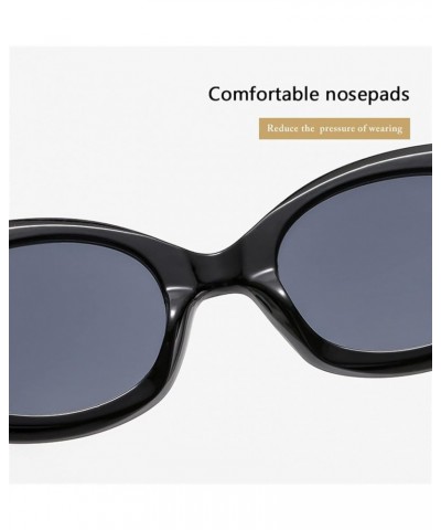 Oval Frame Retro Men And Women Outdoor Vacation Sunglasses Trendy Commuter UV400 Sunglasses Gift C $19.54 Designer