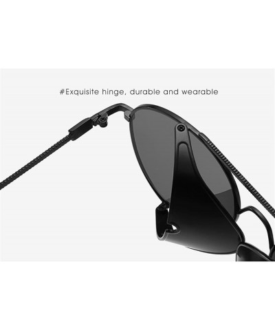 Metal Punk Woman Outdoor Vacation Fashion Decorative Sunglasses (Color : E, Size : 1) 1 B $18.82 Designer