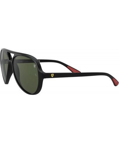 Rb4125m Scuderia Ferrari Collection Aviator Sunglasses Black/G-15 Green $93.60 Aviator