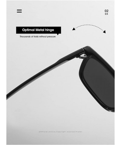 Square Frame Fashionable Decorative Sunglasses for Men and Women (Color : G, Size : 1) 1 C $16.00 Designer