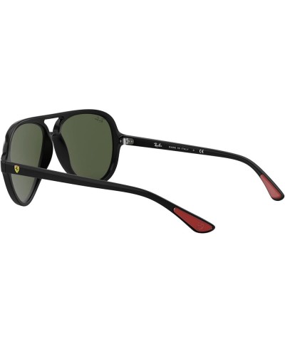 Rb4125m Scuderia Ferrari Collection Aviator Sunglasses Black/G-15 Green $93.60 Aviator