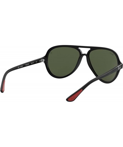 Rb4125m Scuderia Ferrari Collection Aviator Sunglasses Black/G-15 Green $93.60 Aviator