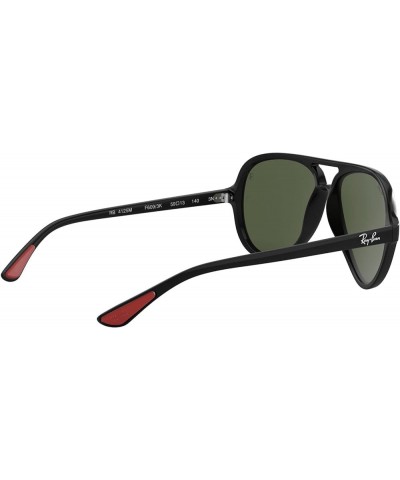 Rb4125m Scuderia Ferrari Collection Aviator Sunglasses Black/G-15 Green $93.60 Aviator