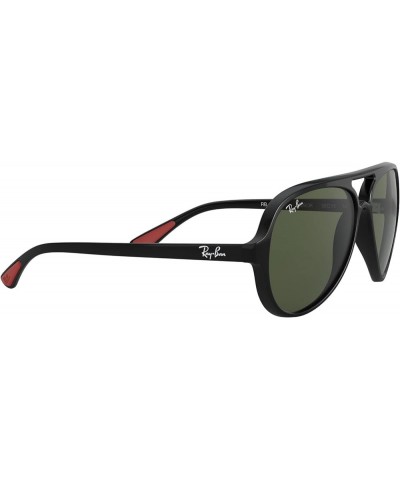 Rb4125m Scuderia Ferrari Collection Aviator Sunglasses Black/G-15 Green $93.60 Aviator