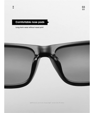 Square Frame Fashionable Decorative Sunglasses for Men and Women (Color : G, Size : 1) 1 C $16.00 Designer