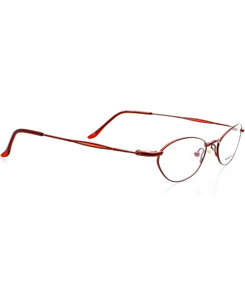 Optical Eyewear - Oval Shape, Metal Full Rim Frame - for Women or Men Prescription Eyeglasses RX Red Lust $29.98 Oval