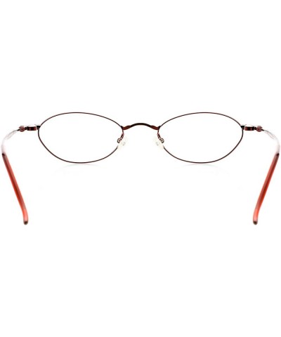 Optical Eyewear - Oval Shape, Metal Full Rim Frame - for Women or Men Prescription Eyeglasses RX Red Lust $29.98 Oval