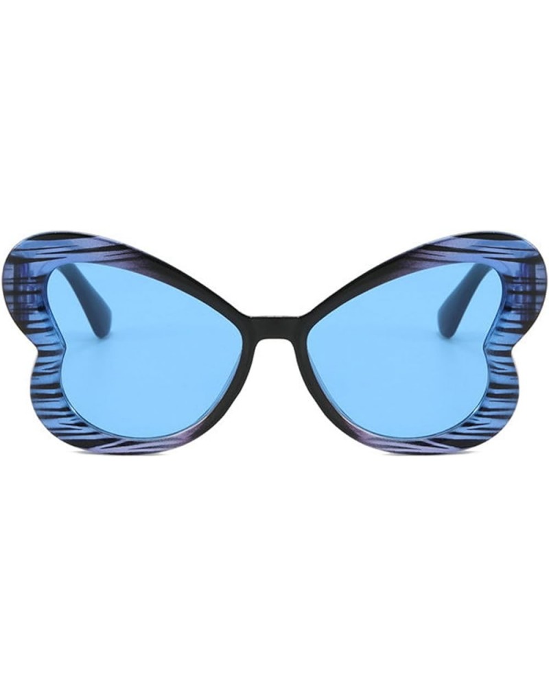 2024 Butterfly Shaped Sunglasses for Women Retro Cat Eye Sun Glasses Outdoor Sunscreen Black C4 $14.86 Oversized