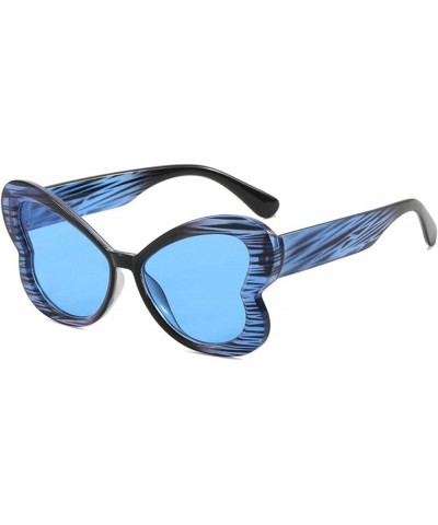 2024 Butterfly Shaped Sunglasses for Women Retro Cat Eye Sun Glasses Outdoor Sunscreen Black C4 $14.86 Oversized