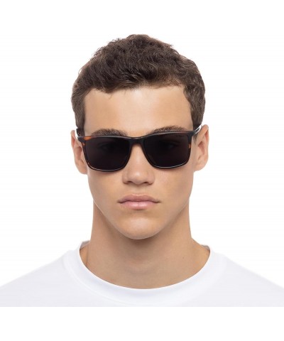 Tweedledum LSP1402184 Rectangular Sunglasses Matte Tort Smoke $35.20 Rectangular