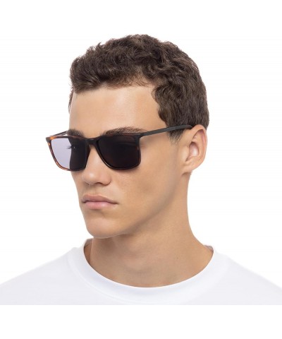 Tweedledum LSP1402184 Rectangular Sunglasses Matte Tort Smoke $35.20 Rectangular