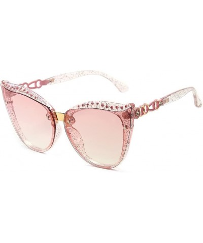 Diamond Sunglasses Ladies Driving Cat Eye Polarized Sunglasses Fashion Trend Sunglasses C2 $14.59 Rectangular