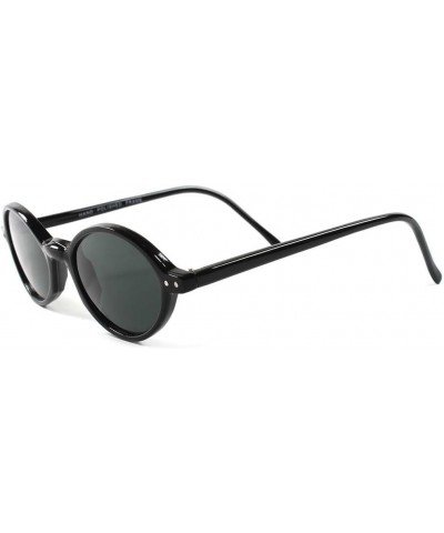 Old Fashioned Retro Hip 70s Mens Womens Small Round Sunglasses Black $9.17 Round