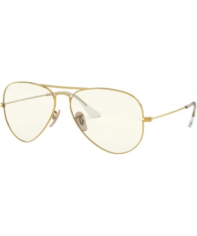 RB3025 Classic Evolve Photochromic Aviator Sunglasses Gold/Clear to Grey Photochromic $55.46 Aviator