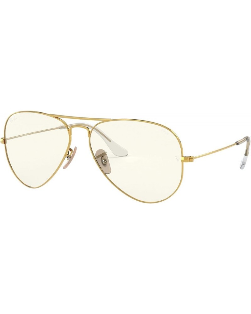 RB3025 Classic Evolve Photochromic Aviator Sunglasses Gold/Clear to Grey Photochromic $55.46 Aviator