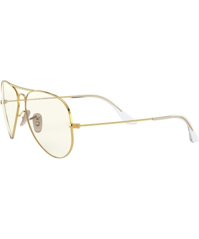 RB3025 Classic Evolve Photochromic Aviator Sunglasses Gold/Clear to Grey Photochromic $55.46 Aviator