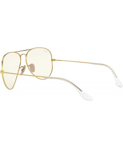 RB3025 Classic Evolve Photochromic Aviator Sunglasses Gold/Clear to Grey Photochromic $55.46 Aviator