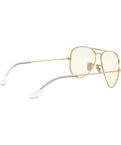 RB3025 Classic Evolve Photochromic Aviator Sunglasses Gold/Clear to Grey Photochromic $55.46 Aviator