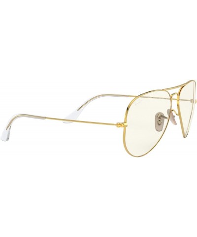 RB3025 Classic Evolve Photochromic Aviator Sunglasses Gold/Clear to Grey Photochromic $55.46 Aviator