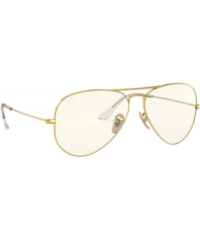 RB3025 Classic Evolve Photochromic Aviator Sunglasses Gold/Clear to Grey Photochromic $55.46 Aviator