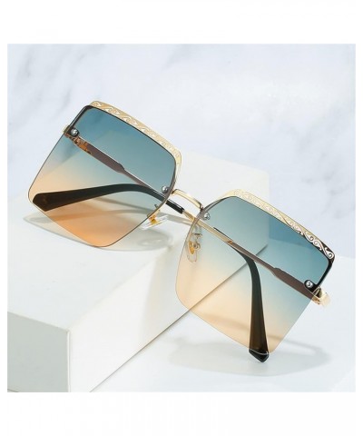 Frameless Fashion Square Men and Women Sunglasses Outdoor Vacation Beach Decoration (Color : A, Size : Medium) Medium B $16.3...