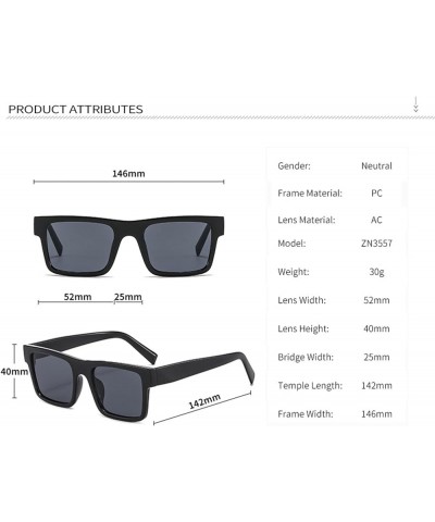 Retro Square Men's And Women's Outdoor Vacation Decoration Sunglasses Gifts E $13.73 Designer