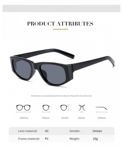 Cat Eye Sunglasses for Men and Women Street Photography, Outdoor Vacation Sun Glasses (Color : A, Size : Medium) Medium E $16...