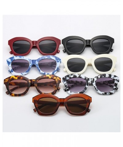 Men And Women Cat Eye Fashion Outdoor Vacation Sunglasses Trendy UV400 Sunglasses Gift 7 $17.41 Designer