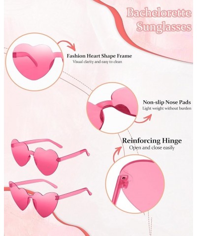 150 Pack Heart Glasses Bulk for Women Candy Colors Heart Shaped Sunglasses Party Favors 150-rose Glasses $40.95 Heart