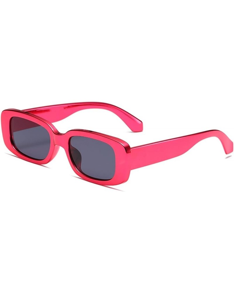 Retro Small Frame Square Male and Female Outdoor Holiday Decoration Sunglasses (Color : F, Size : 1) 1 B $17.32 Designer