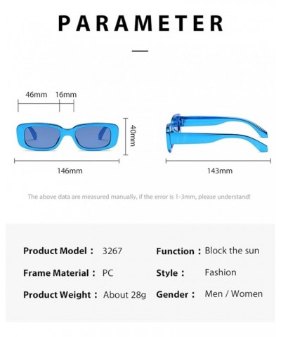 Retro Small Frame Square Male and Female Outdoor Holiday Decoration Sunglasses (Color : F, Size : 1) 1 B $17.32 Designer