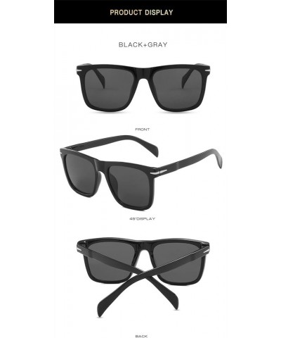 Square Frame Fashionable Decorative Sunglasses for Men and Women (Color : G, Size : 1) 1 C $16.00 Designer